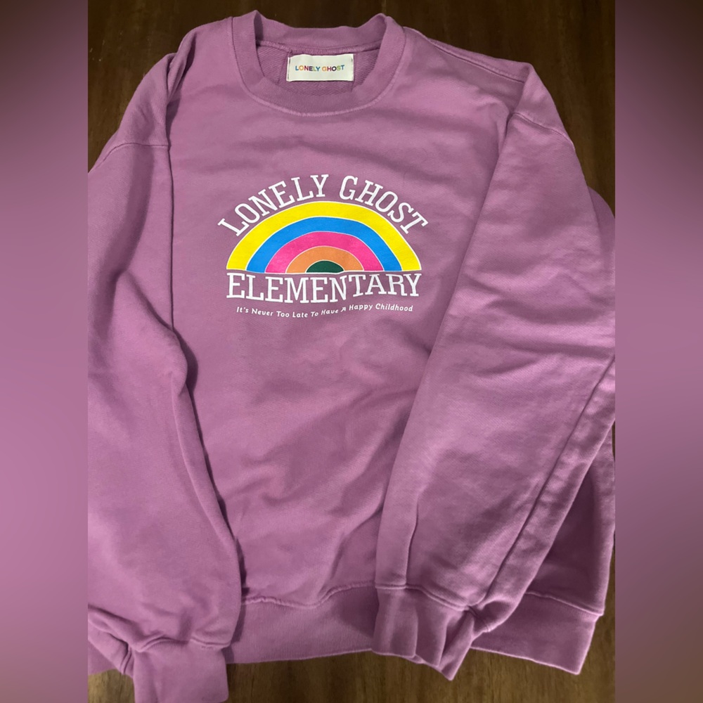 Lonely Ghost Elementary Pink Sweatshirt